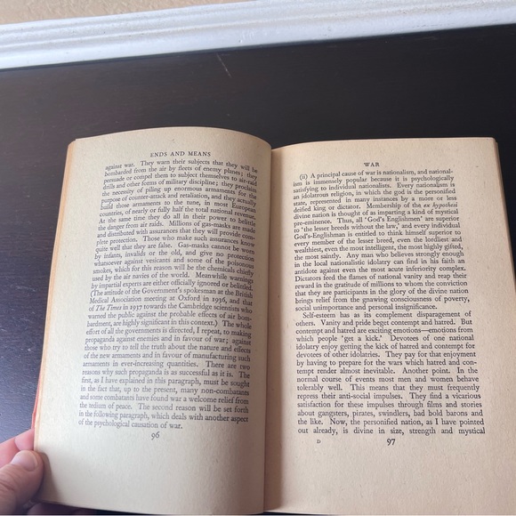 Vintage 1941 Aldous Huxley “Ends and Means” Hardcover Book, Ethics, Political Co - Picture 9 of 10